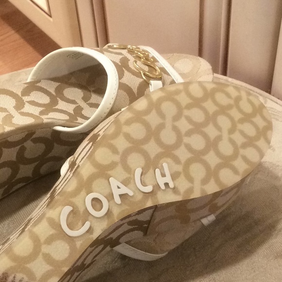 💕💕 new Coach Carissa platforform mules Sz 10B - Picture 7 of 8